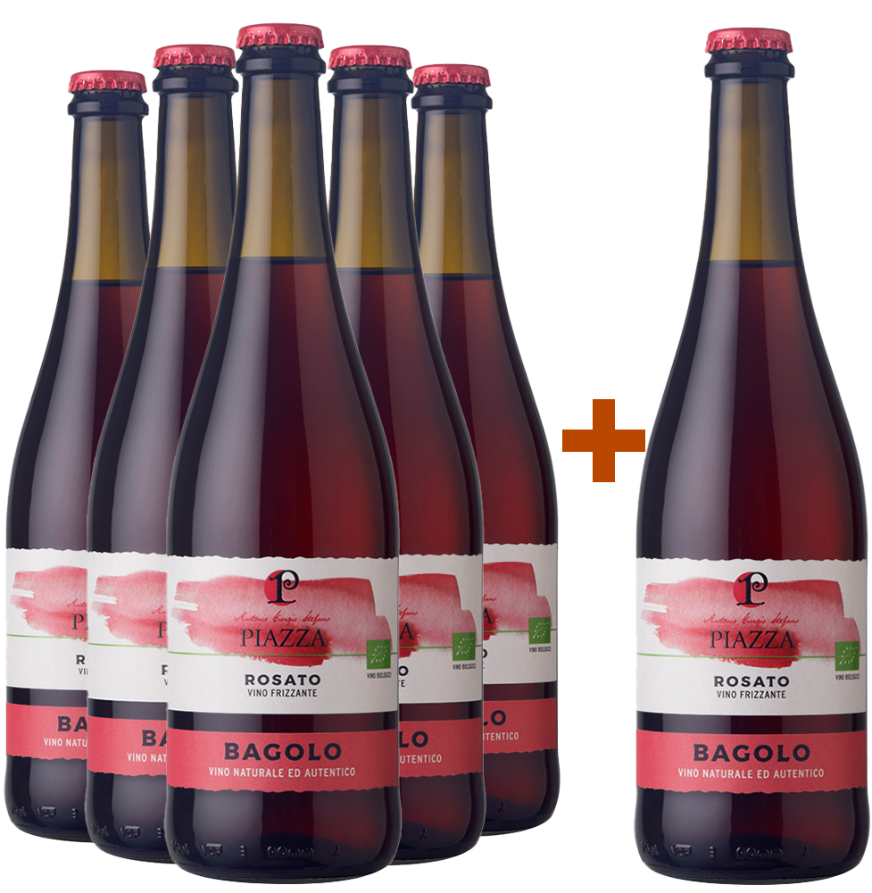 5+1 Rosato frizzante Veneto IGP col fondo BIO