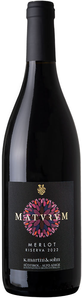 2022 Maturum Merlot Riserva Alto Adige DOC reflection