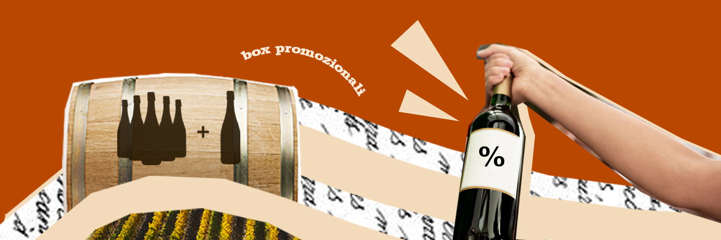 Banner descrittivo box vino in omaggio online su Travino