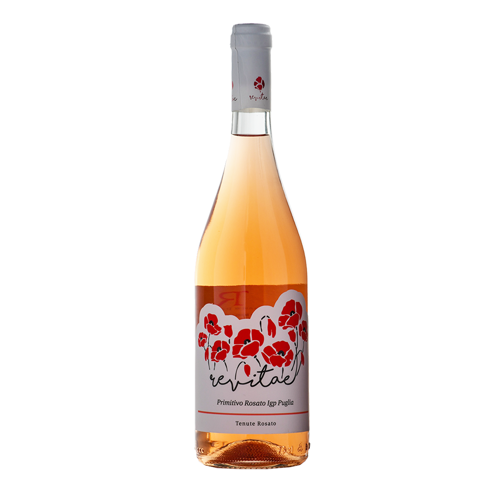 Revitae Primitivo Rosato IGP Valle d'Itria reflection