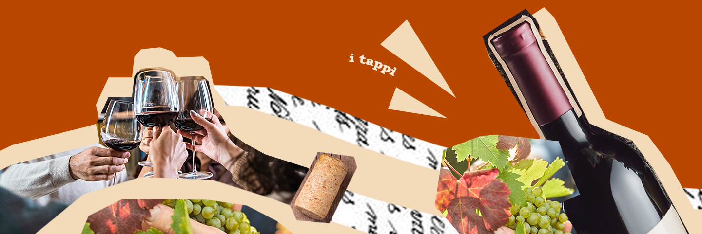 Banner descrittivo dei tappi usati