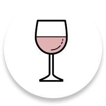 rose wine icon