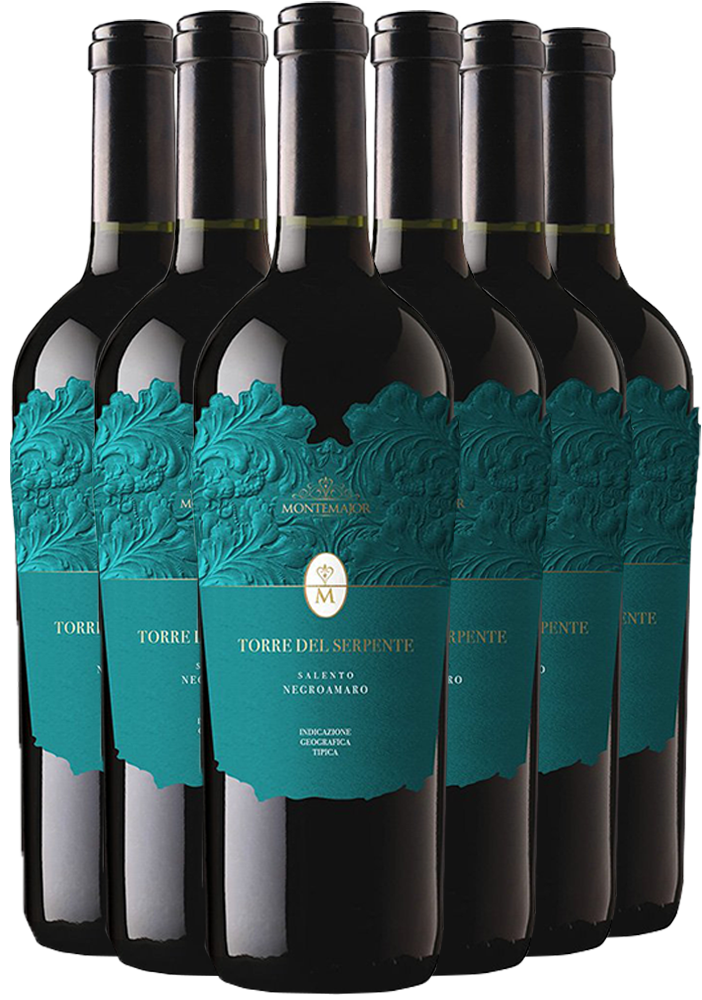 Montemajor Box Promozionale Torre del Serpente Negroamaro Salento IGP