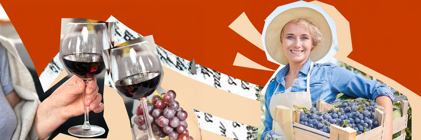 Banner descrittivo donne del vino