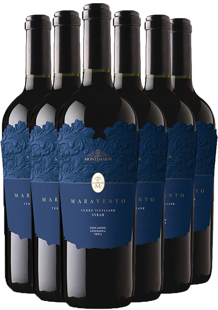 Montemajor Box Promozionale Maravento Syrah Terre Siciliane IGP