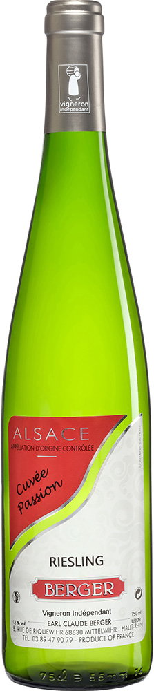 2022 Riesling Cuvée Passion Alsace AOP