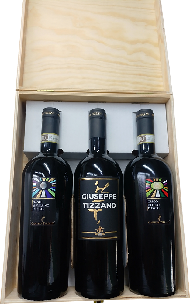 Cassetta in Legno Tizzano - Fiano di Avellino - Greco di tufo